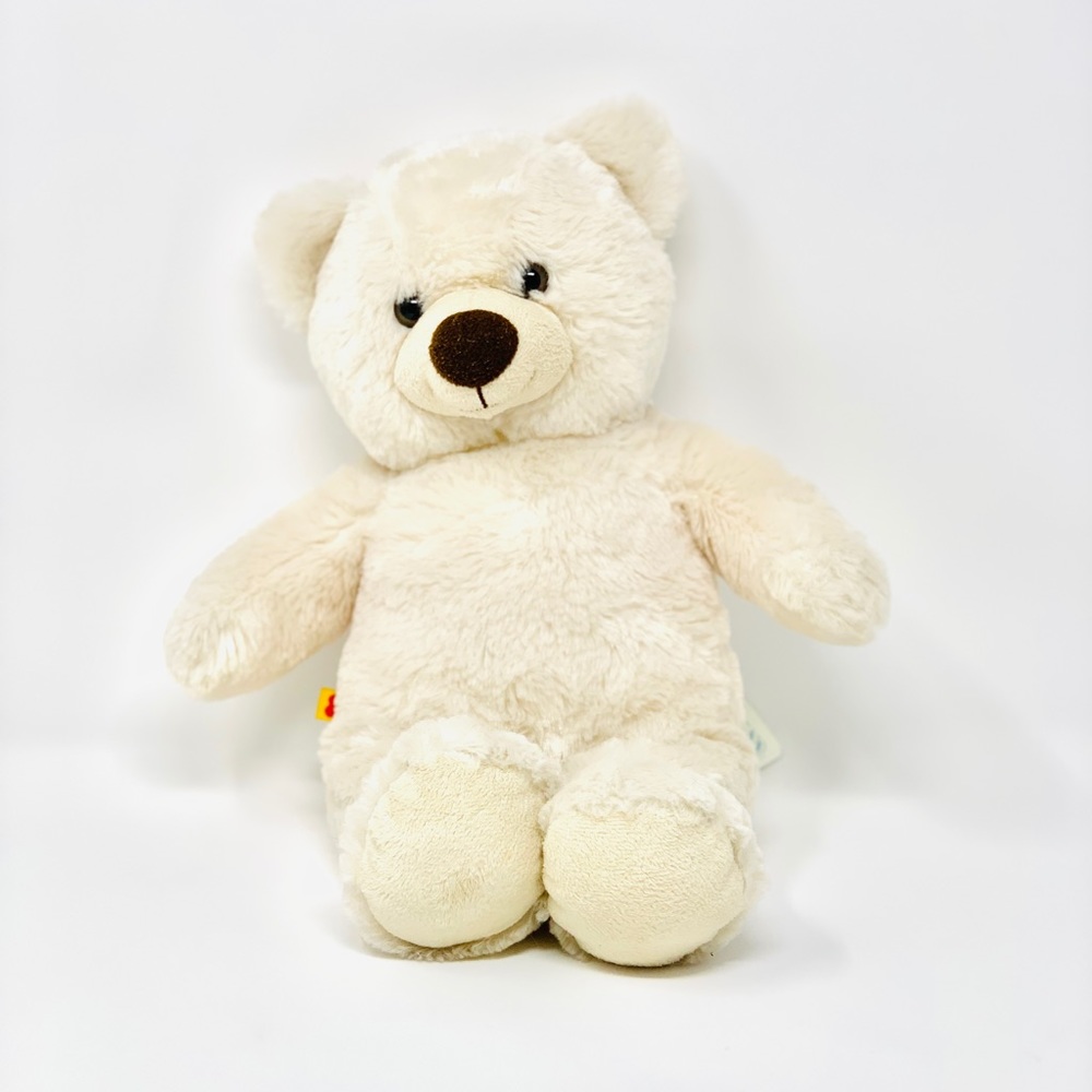 Build-A-Bear Teddy Bear Plush Creme Off White Classic Stuffed Animal Soft Toy